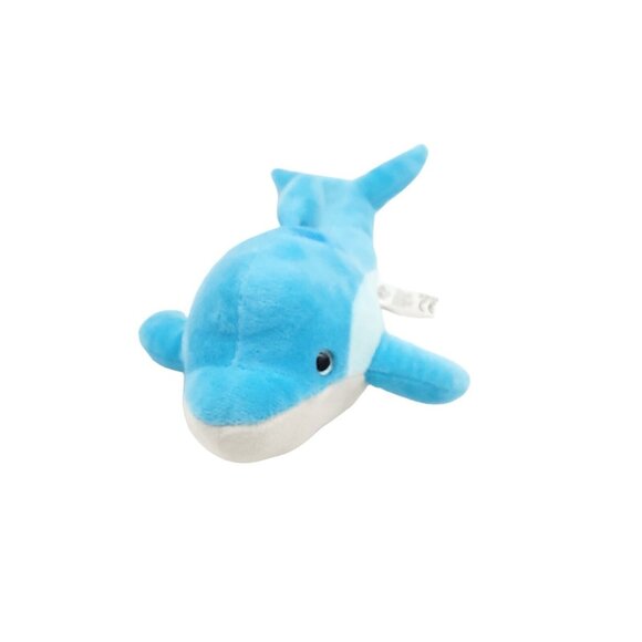 PETTING ZOO Blue Dolphin Stuffed Animal Plush‎ 12" Sealife Nautical Toy Ocean - Picture 4 of 5